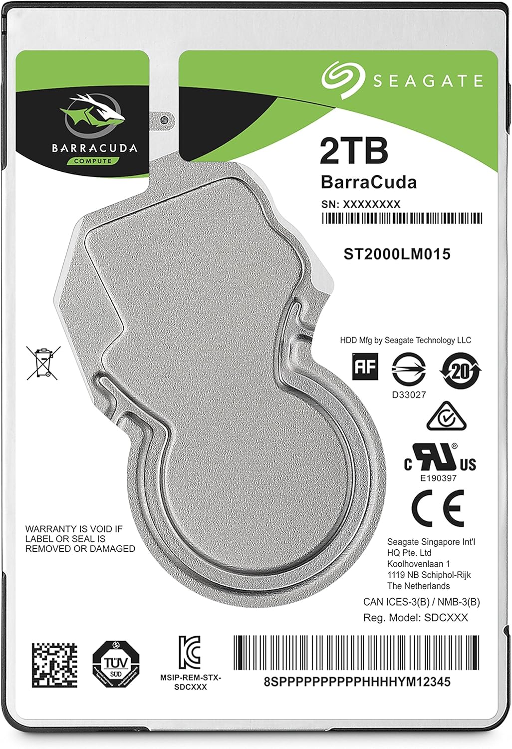 Seagate 2TB BarraCuda Internal Hard Drive for High Performance