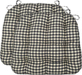 Dining Chair Cushions with Ties Small 15 x 17 - Farmhouse Check