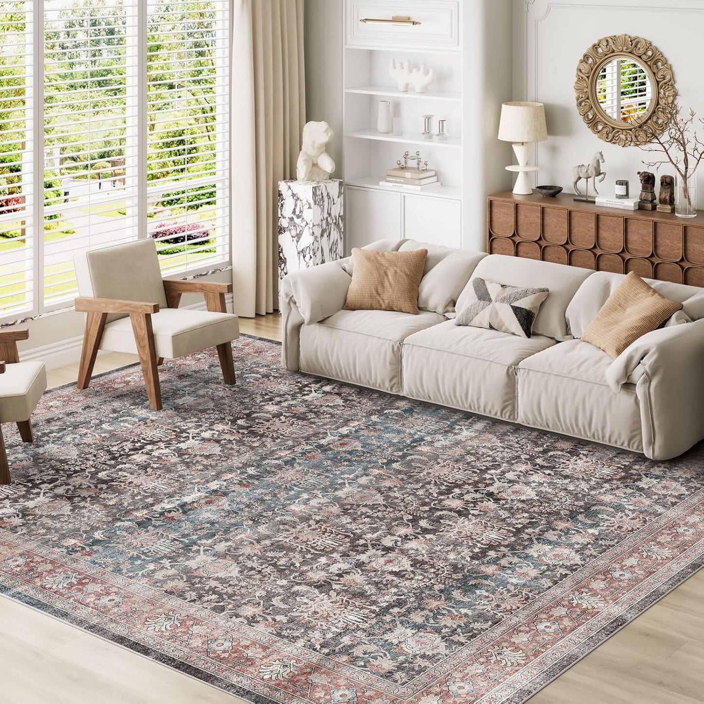 Dripex Washable Rugs 8x10 Area Rug for Living Room
