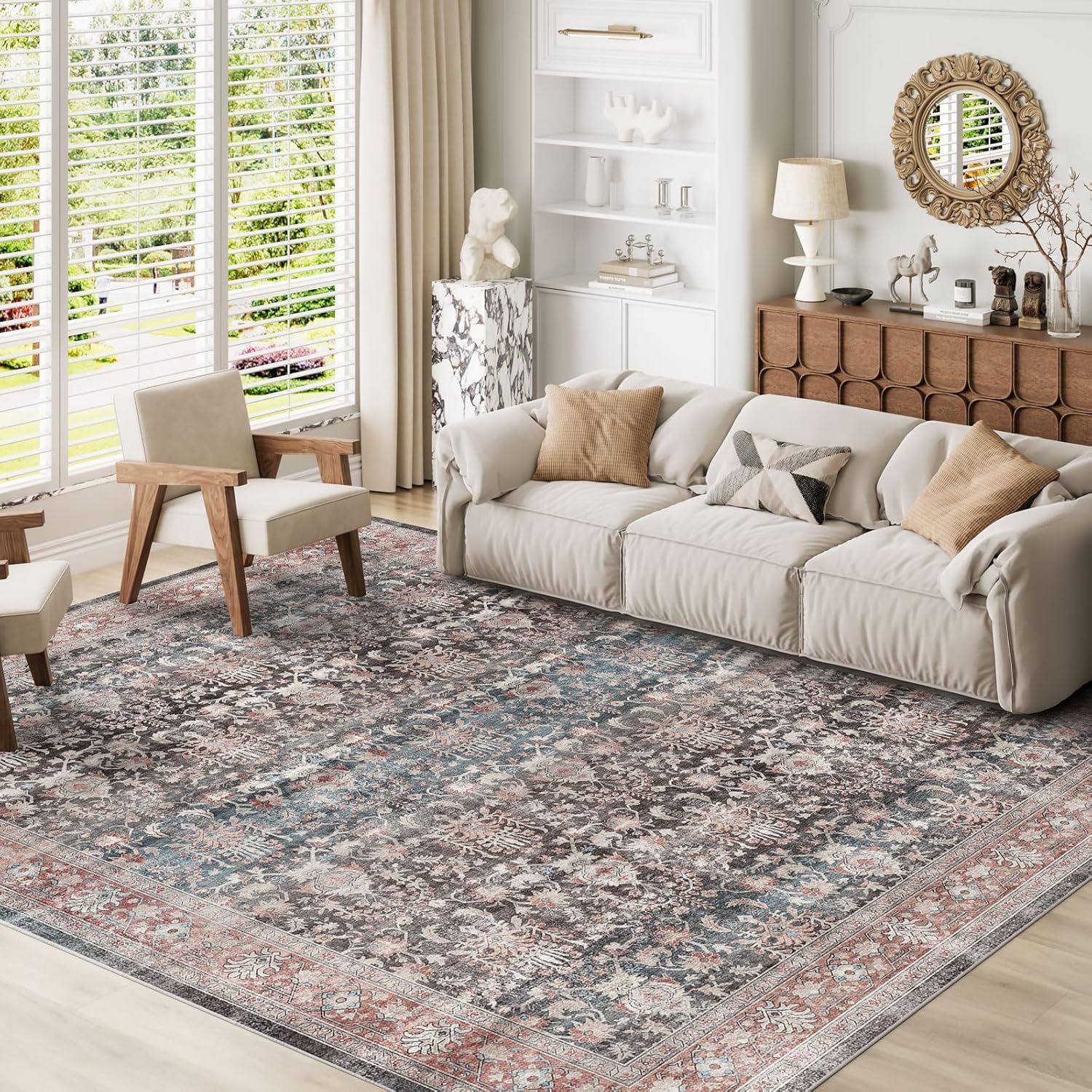 Dripex Washable Rugs 8x10 Area Rug for Living Room