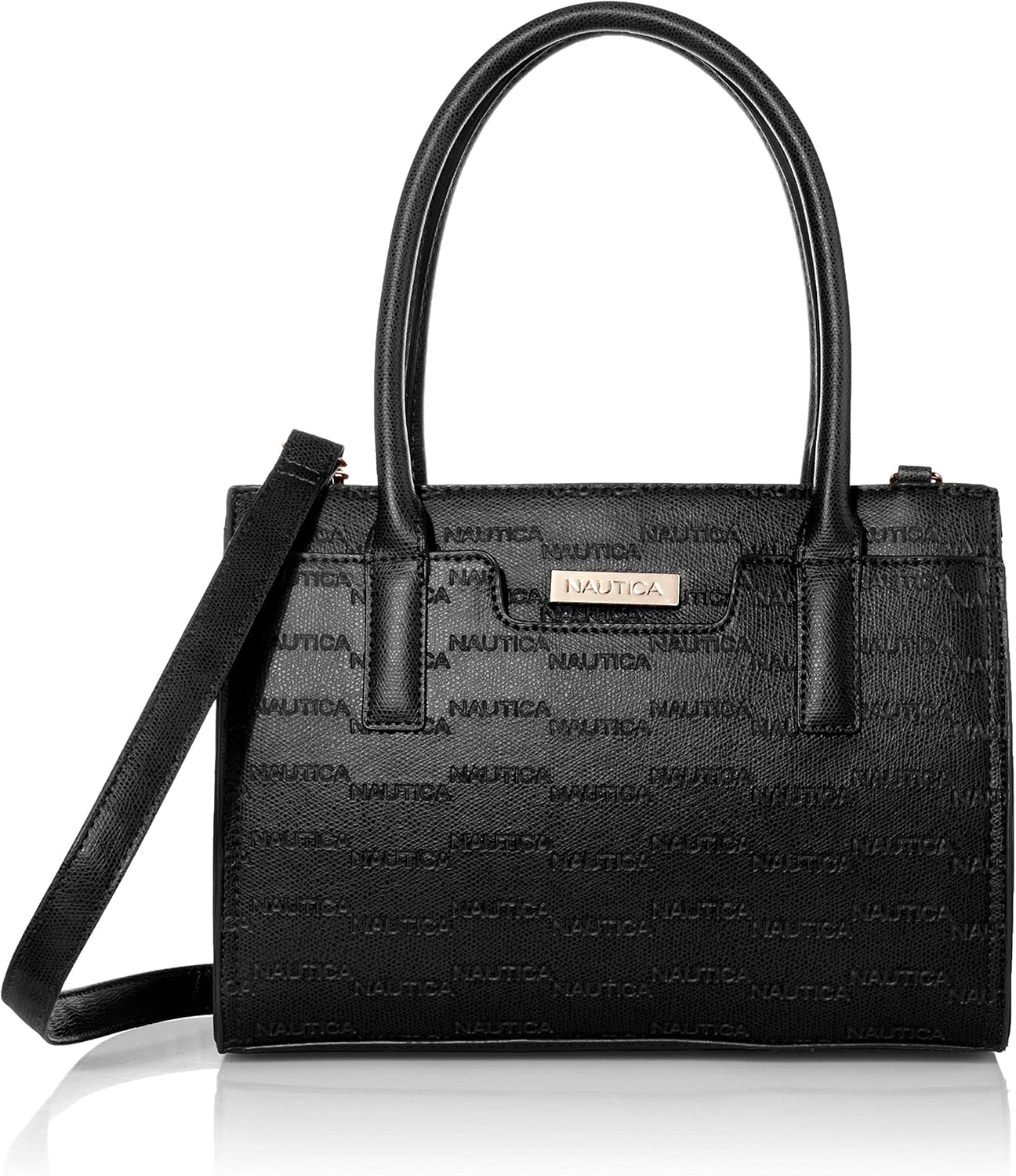 Nautica Womens Sandy Jr. Top Handle Satchel with Crossbody Strap