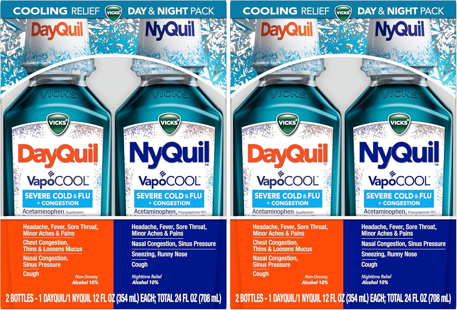 Vicks DayQuil and NyQuil VapoCOOL Severe Cold & Flu Relief