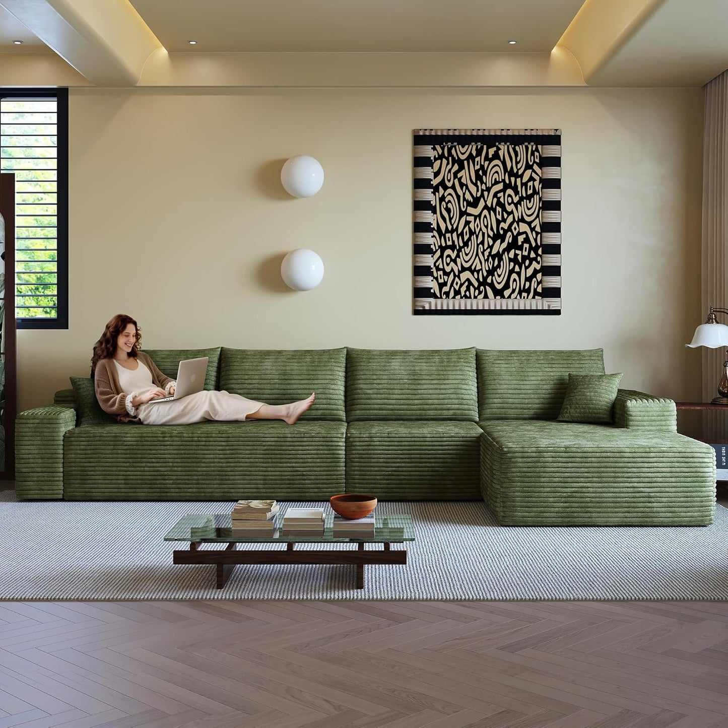 136 Sectional Couches for Living Room Modular Sofa Comfort