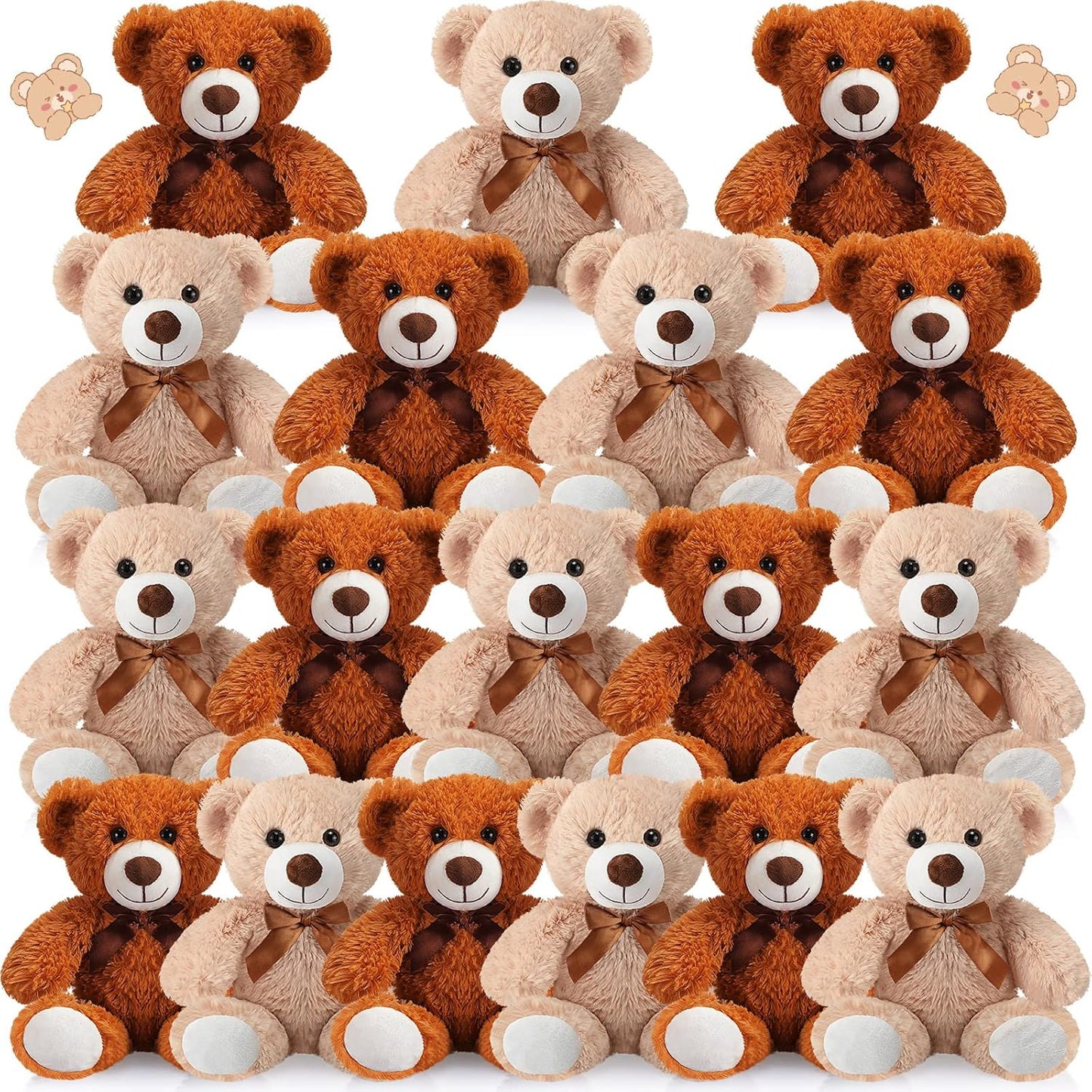 18 Pcs 14 Inch Plush Bear Toys for Graduation and Parties