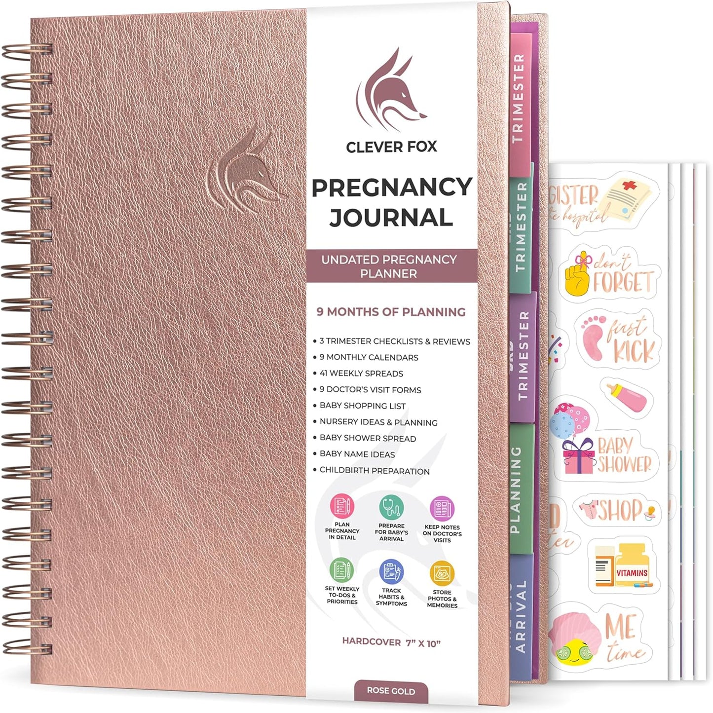 Clever Fox Pregnancy Journal & Memory Book for Expecting Moms