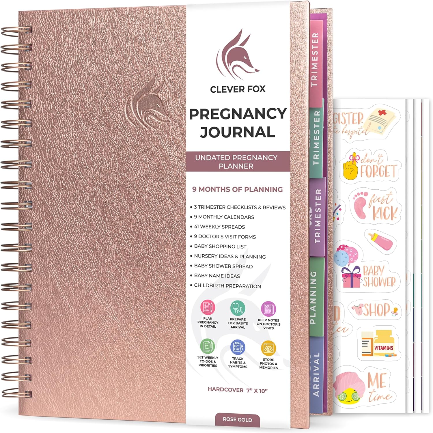 Clever Fox Pregnancy Journal & Memory Book for Expecting Moms