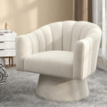 Swivel Accent Chair Upholstered Velvet 360 Swivel Barrel Chair - Cozy