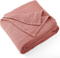 Carriediosa 100% Cotton Muslin Throw Blanket King Size - Lightweight