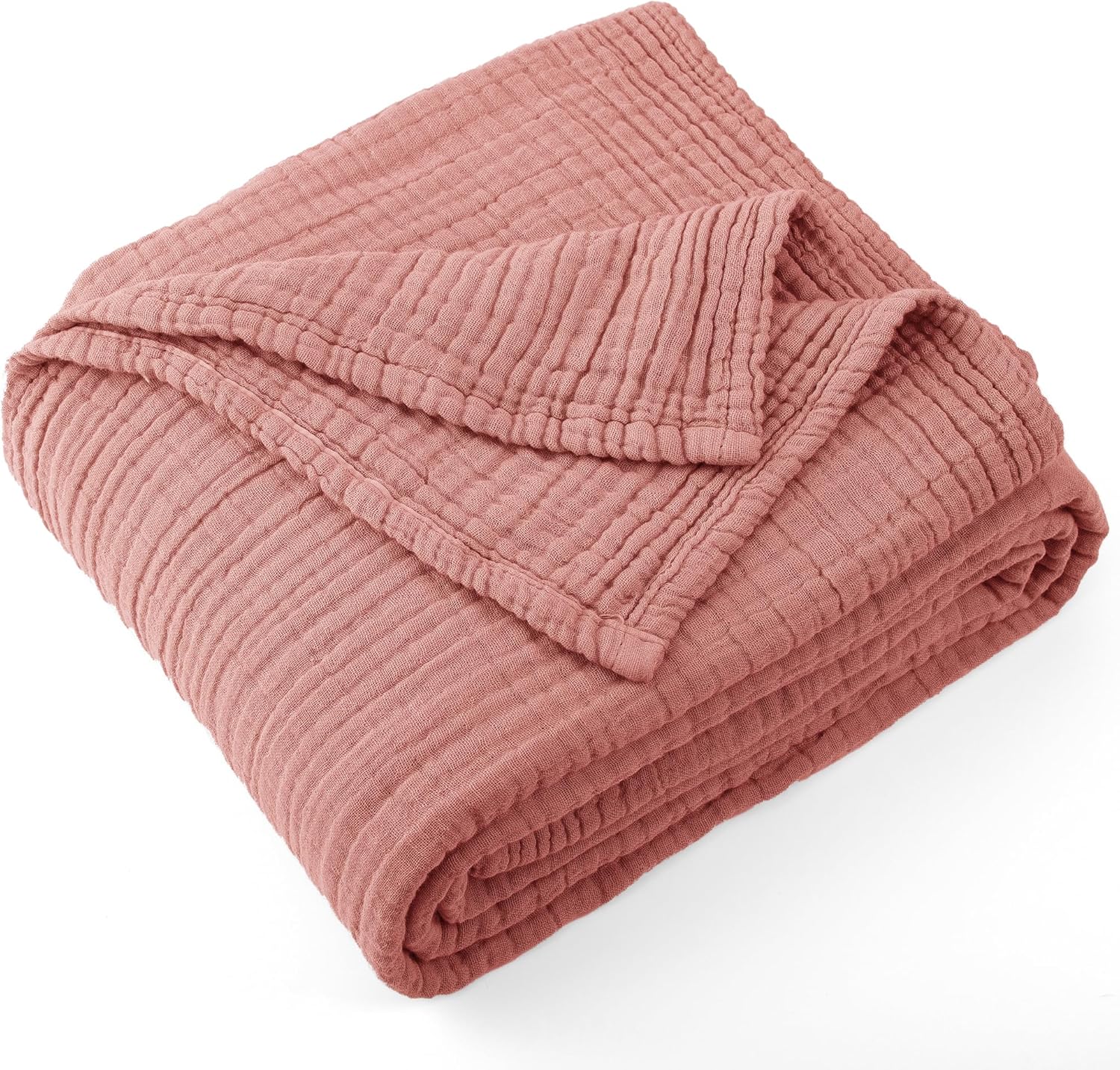 Carriediosa 100% Cotton Muslin Throw Blanket for All Seasons