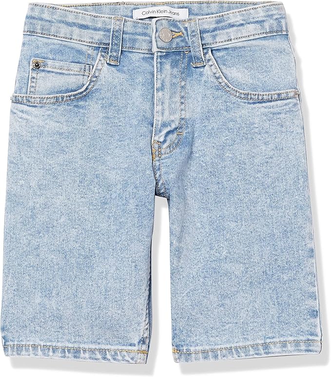 Calvin Klein Boys' 5-Pocket Denim Short for Stylish Summer Wear
