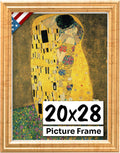 Antique Gold 20x28 Picture Frame.75 in Wide - Handmade Solid Wood