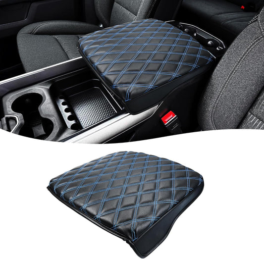 Center Console Cover for Dodge Ram 1500 2019-2025, Black-Blue