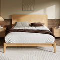 King Size Bamboo Platform Bed Frame - Mid-Century Modern