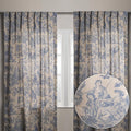 Maison d' Hermine Toile Cotton Curtains 50 in x 108 in - Timeless