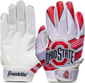 Ohio St Buckeyes Youth Football Receiver Gloves - Sticky Grip for Kids