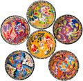 BCS Ceramic Pinch Bowls Set of 6 - Perfect for Dipping Sauces