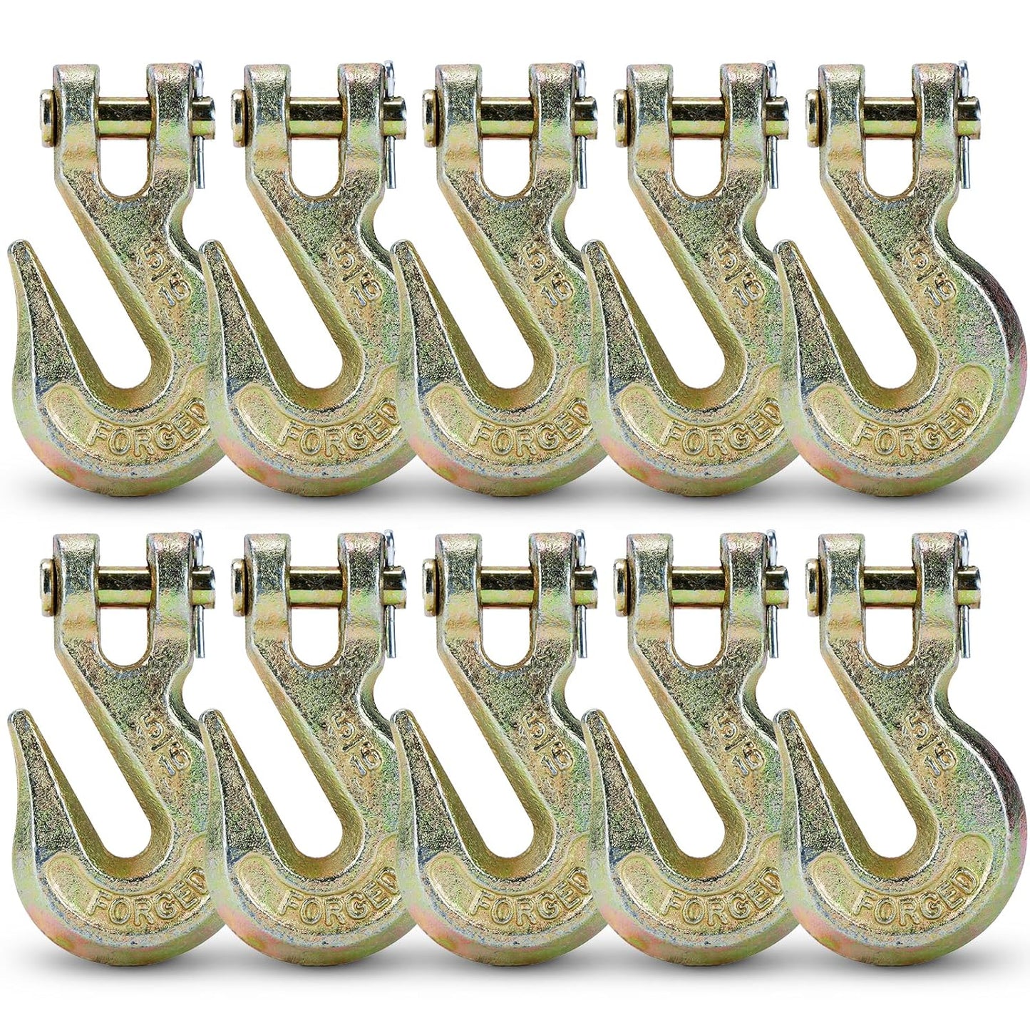 G70 5/16 Chain Hook Heavy Duty Clevis Grab Hook for Transport