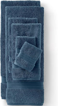 Supima Towel Bering Sea Blue 6 Piece Towel Set - Plush Durable Cotton