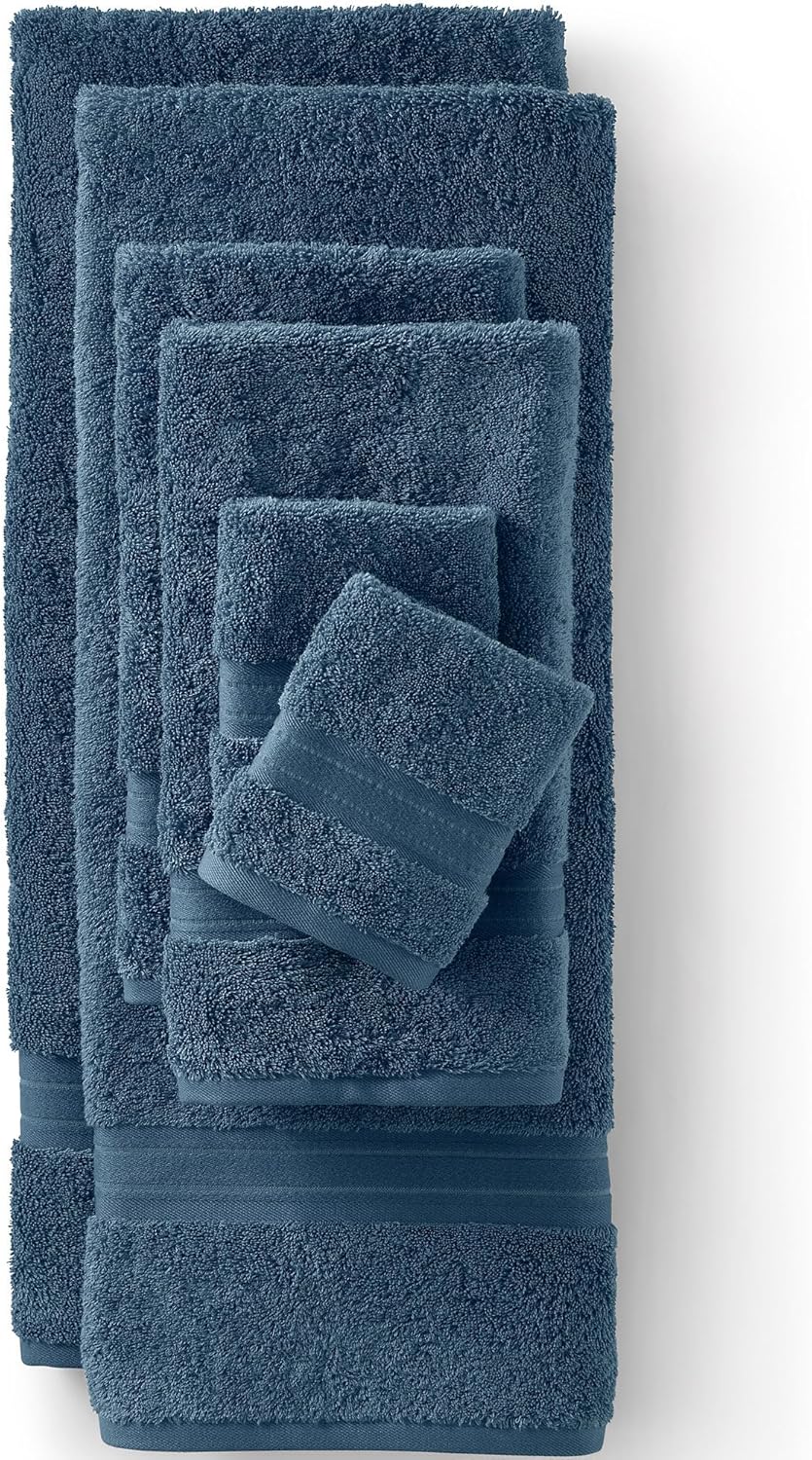 Supima Towel Set in Bering Sea Blue - Luxurious 6 Piece Set