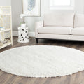 California Shag Round Area Rug 6ft 7in - Plush Non-Shedding Comfort