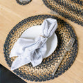 Kilimanjaro Jute Woven Round Placemats Set of 6 - Rustic Table