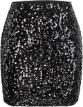Women's Sequin Skirt Bodycon Mini Skirt - Sparkle Night Out
