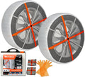 AutoSock for Passenger Vehicles HP697 Snow Socks for Tires - Easy Snow