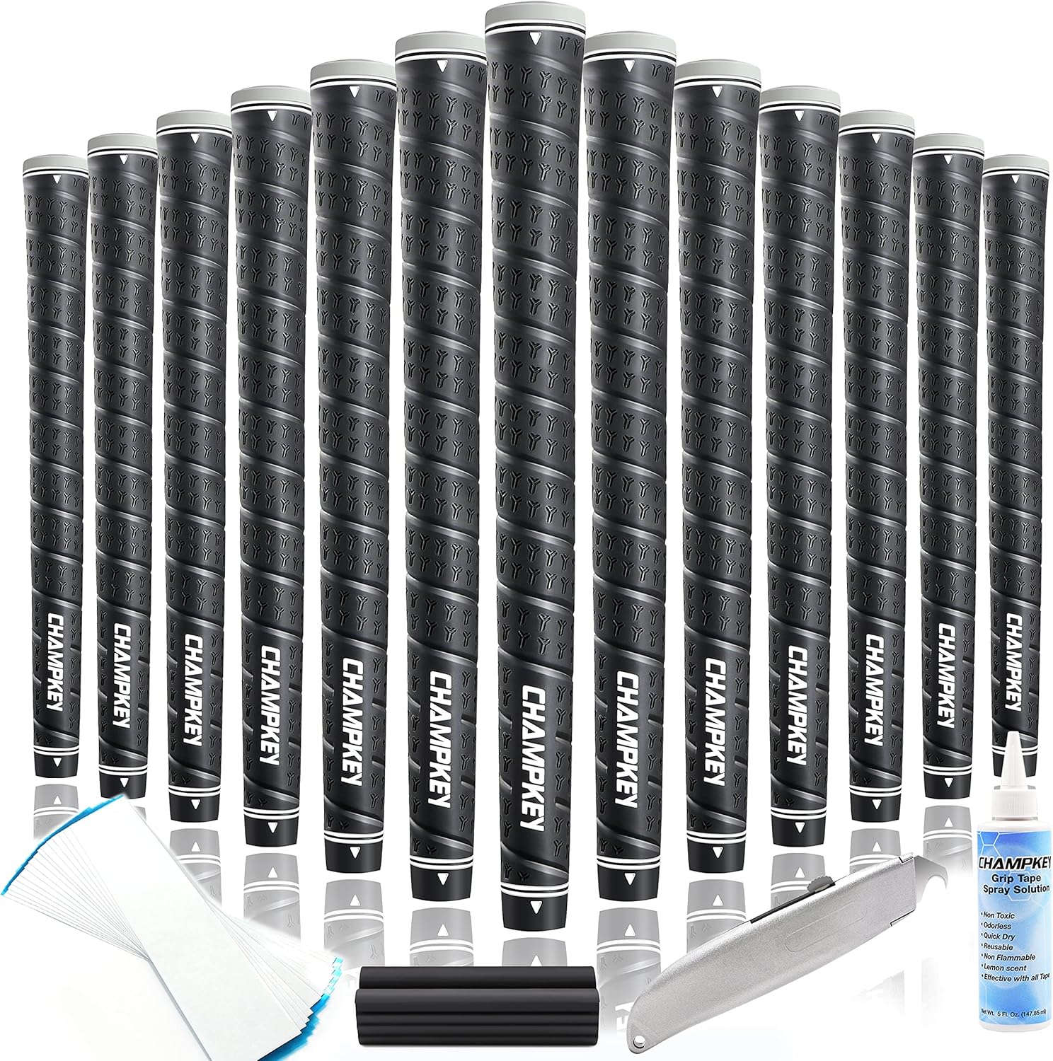 CHAMPKEY WRAP-Y Rubber Golf Grips for Enhanced Performance