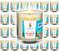 24 Hour Candles 1 Day Glass Yahrzeit Memorial Candles (24 Pack)