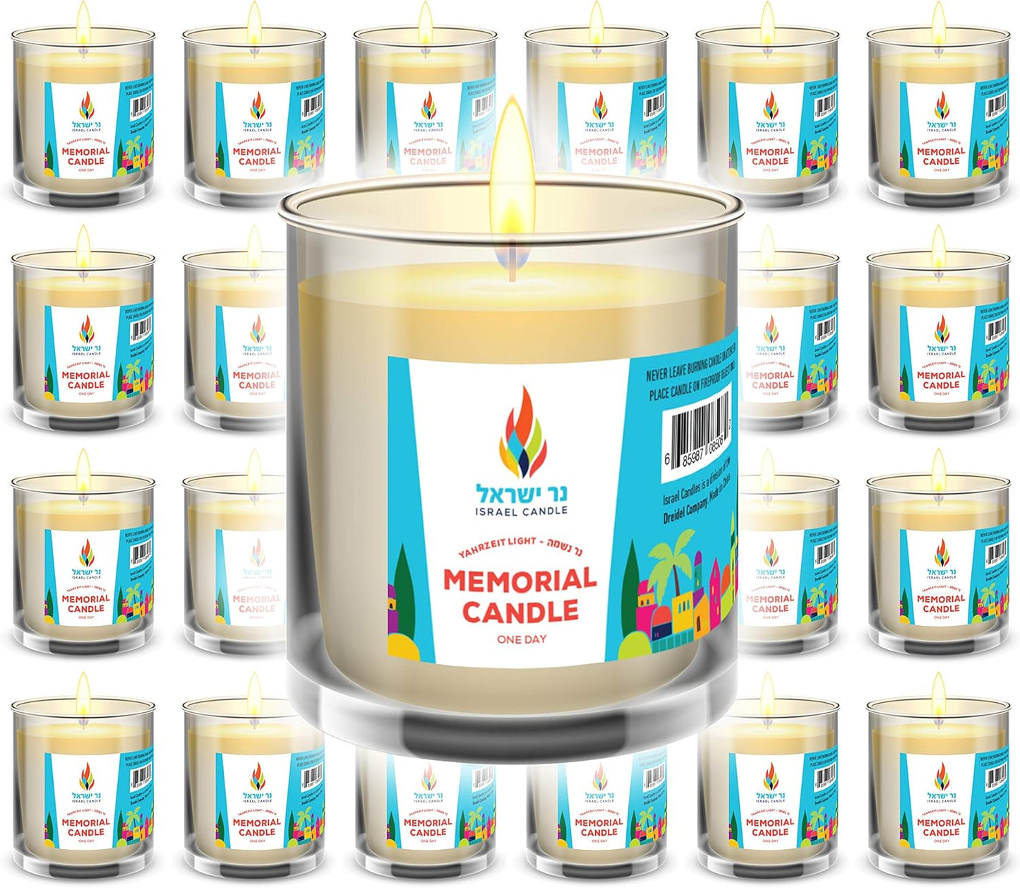 24 Hour Candles for Yahrzeit and Memorial Remembrance
