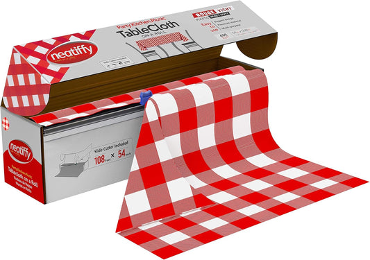 Neatiffy Disposable Plastic Table Cloth Roll for Every Occasion