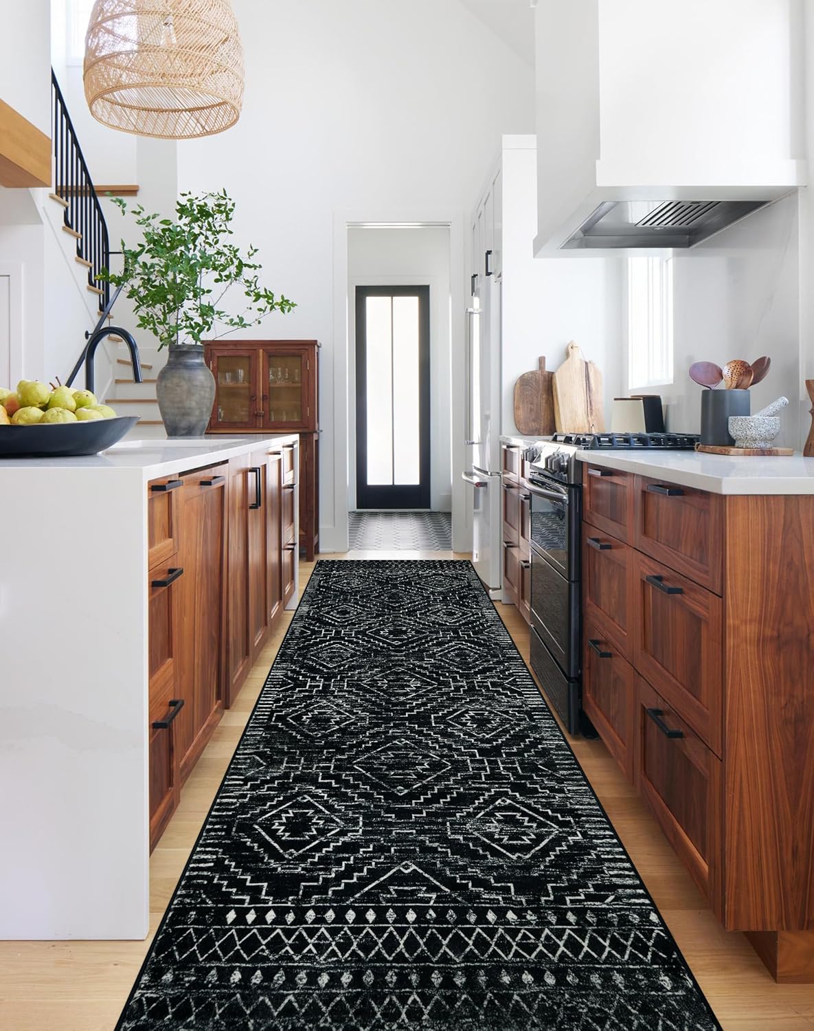 Wonnitar Washable Runner Rugs for Hallway - Moroccan Non-Slip
