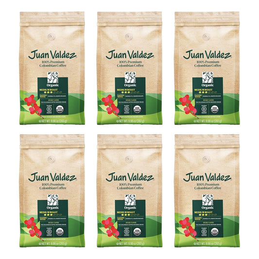 Juan Valdez Organic Ground Coffee - Balanced Roast 10 OZ Pack