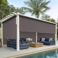 Outdoor Roller Shade with 95% UV Protection for Patios