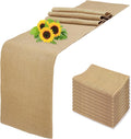 10 Pack Natural Burlap Table Runners 12 x 72 in - Rustic Wedding