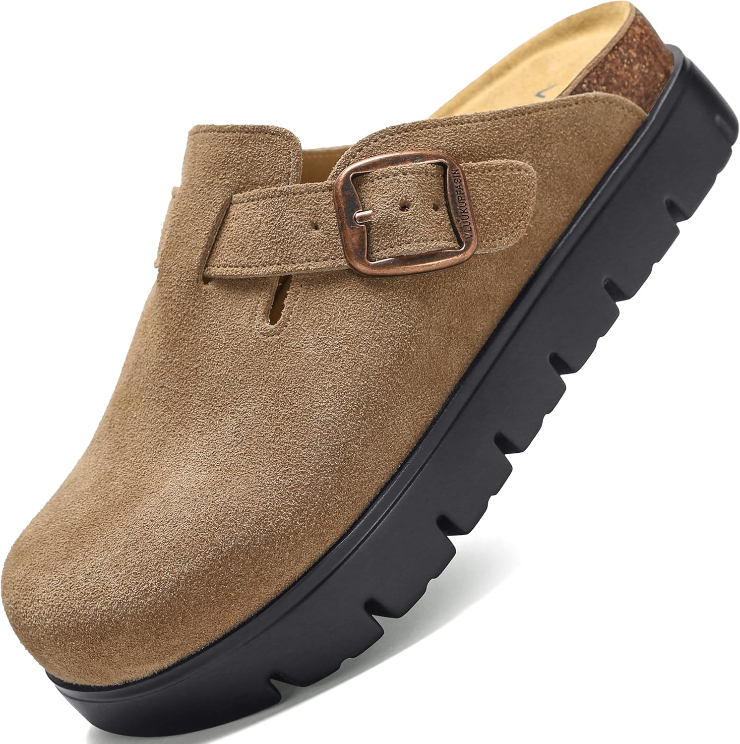 Genuine Suede Clogs for Women with Arch Support and Comfort