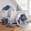 Trail Mix Crib Bed Set - Mountain Bear 4-Piece Nursery Set