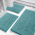 Yimobra Bathroom Rug Set 3 Piece - Super Absorbent Chenille Mats