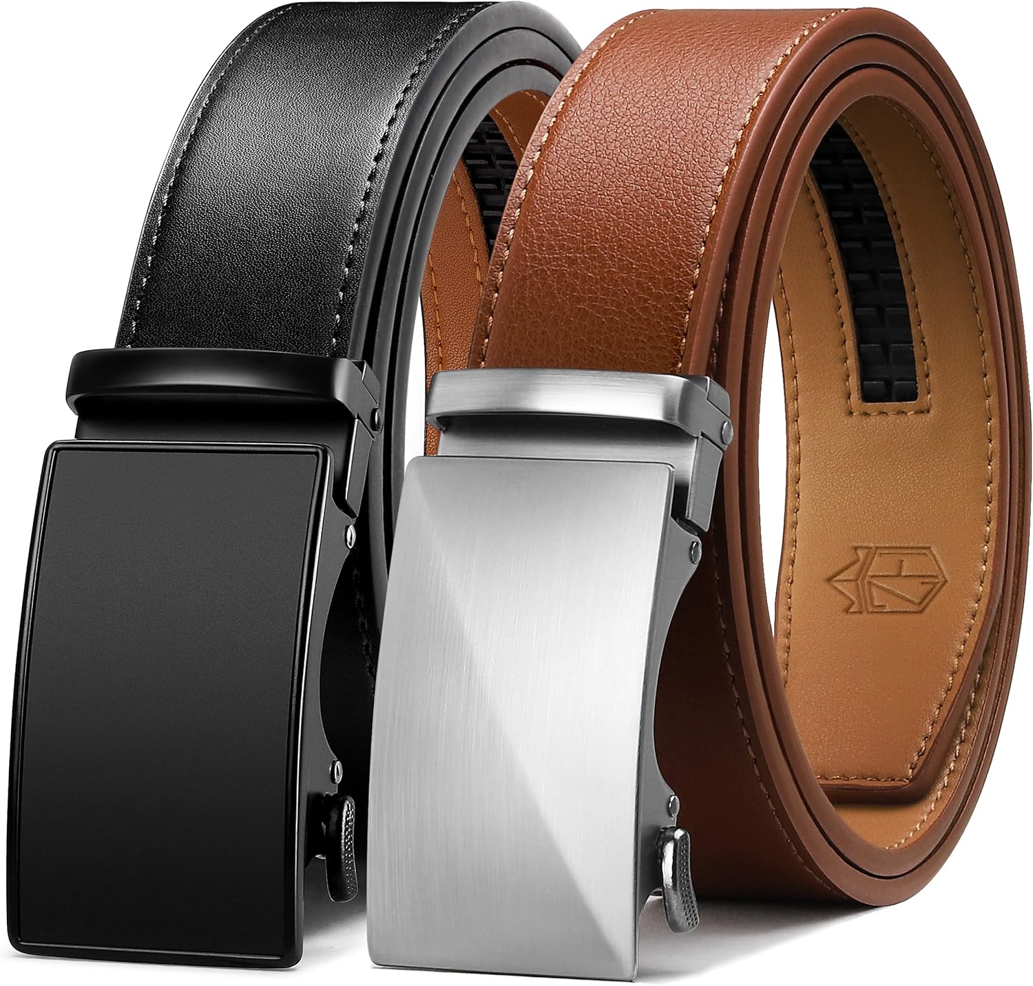 Zitahli Ratchet Belt for Men - Perfect Fit Leather Belts