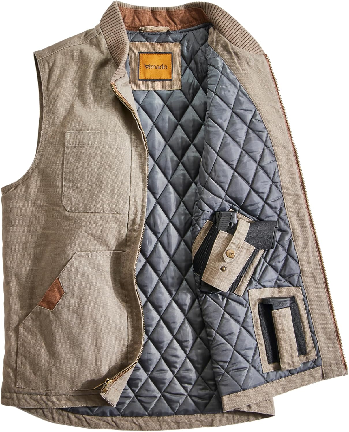 Venado Concealed Carry Vest for Men - Heavy Duty Canvas Design