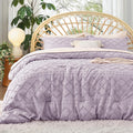 Bedsure Twin Comforter Set - Lavender Boho Tufted Comforter