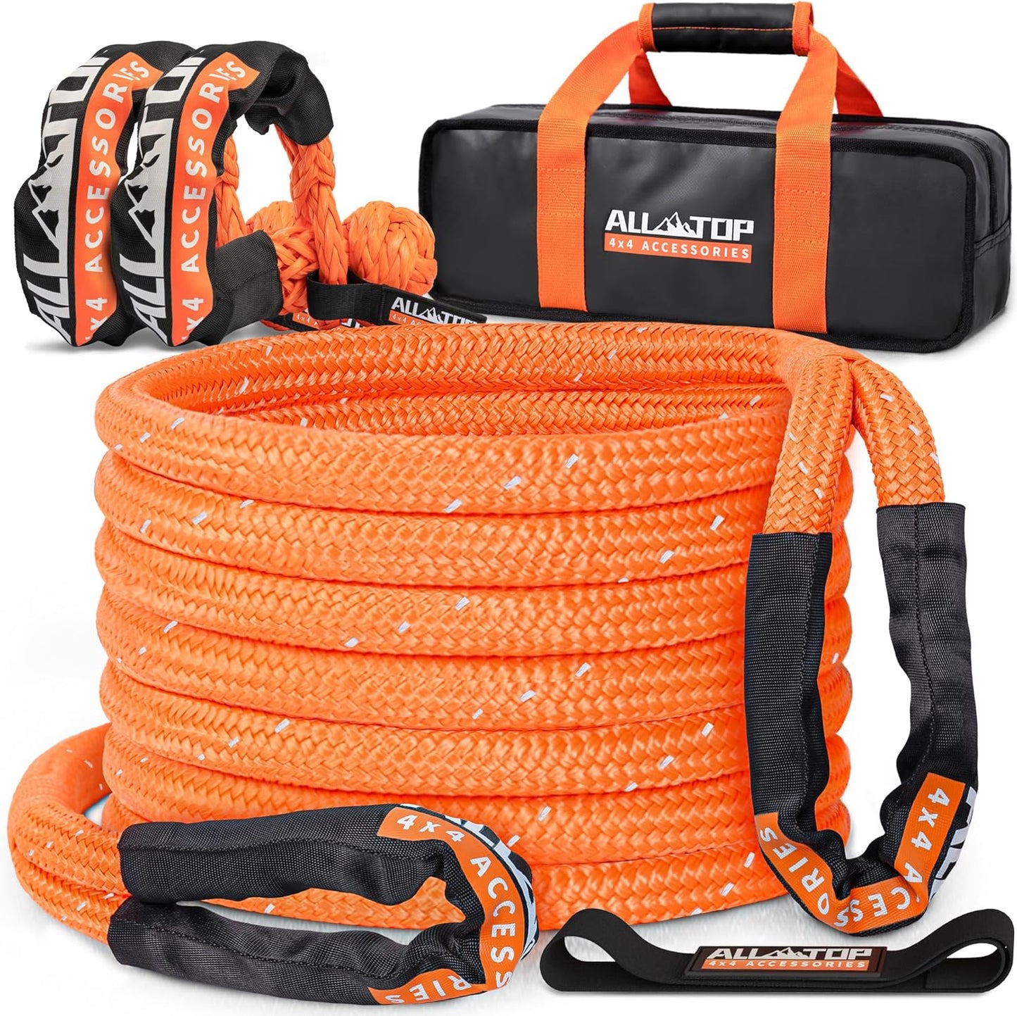 ALL-TOP Kinetic Rope Kit: Heavy Duty Recovery Gear for Vehicles