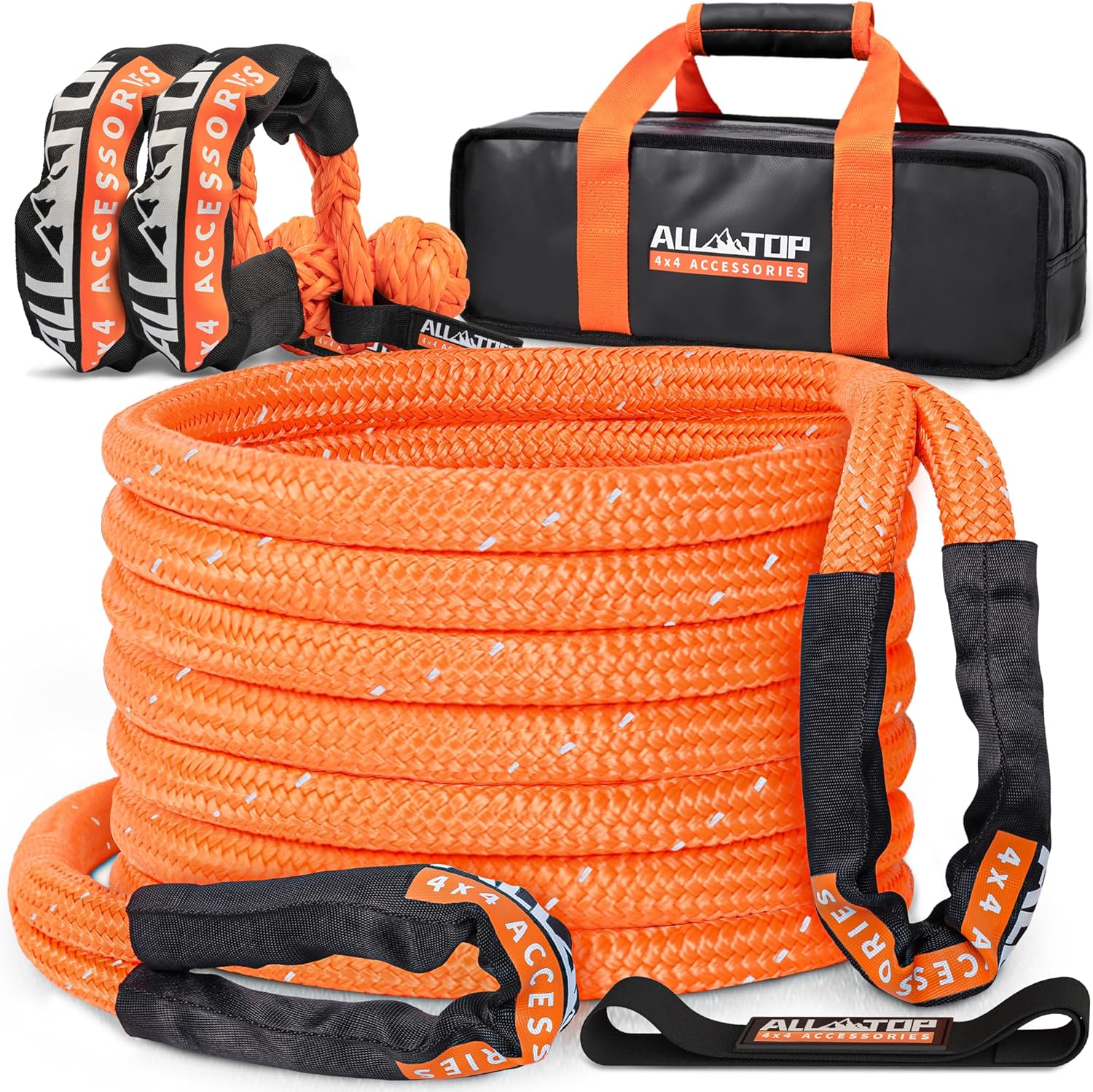 ALL-TOP Kinetic Rope Kit: Heavy Duty Recovery Gear for Vehicles