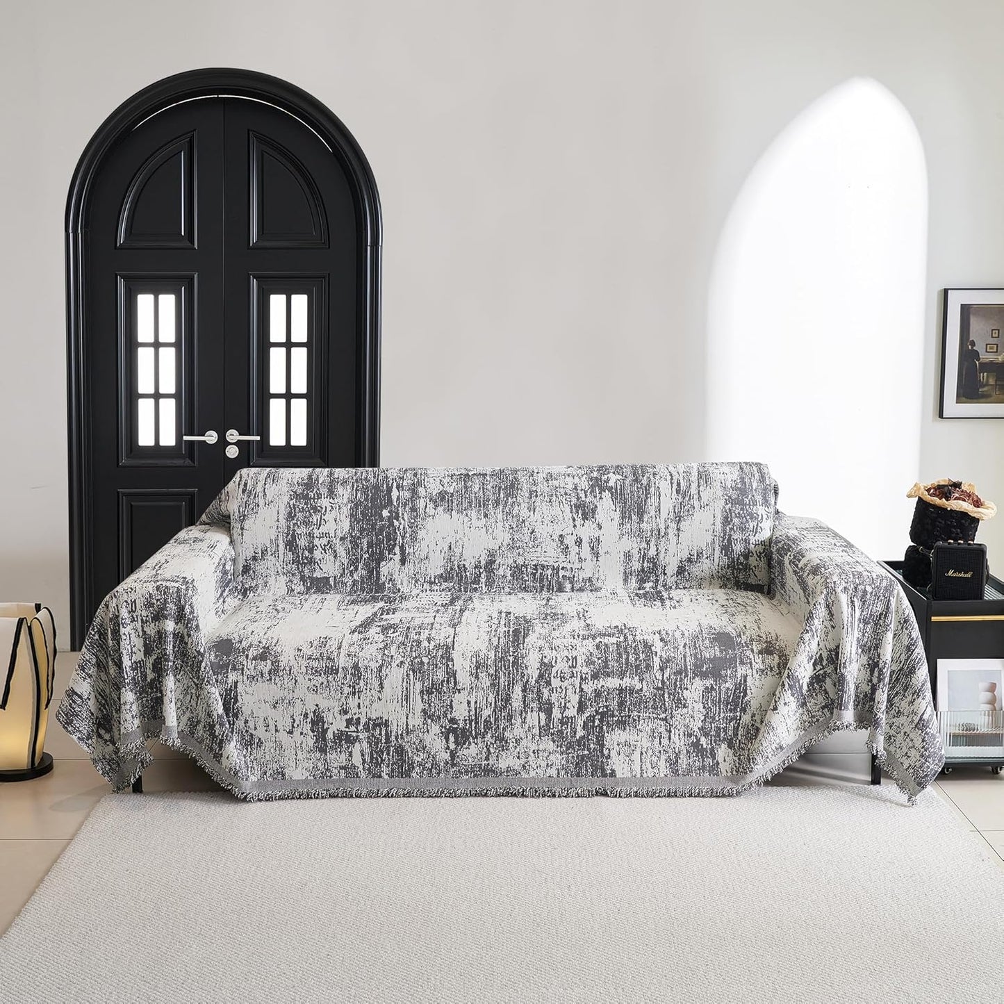 MYSKY HOME Couch Cover for Sectional Sofa Set - Abstract Design