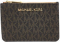 Michael Kors Women's Dusty Daisy Yellow Coin Pouch and ID Holder