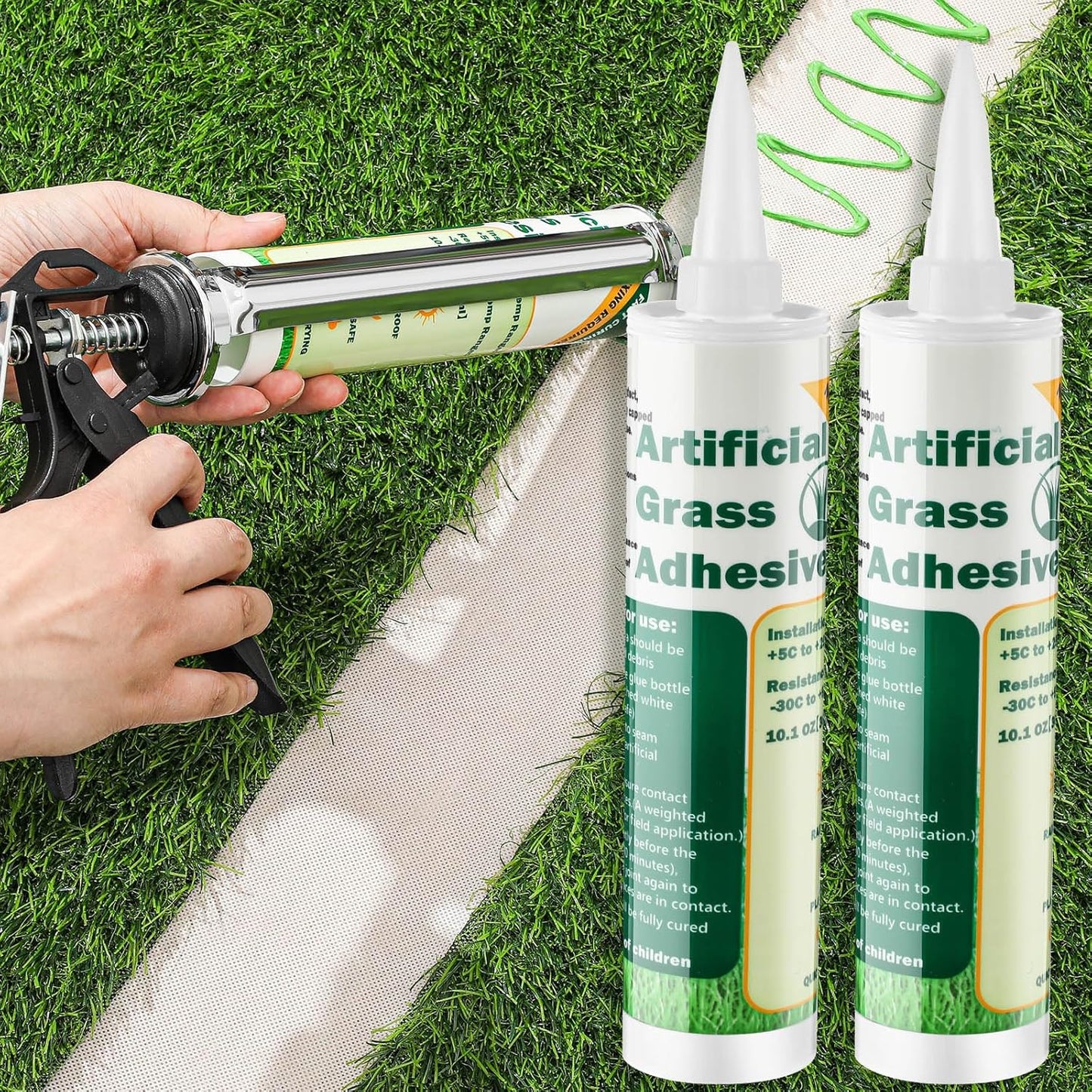 2 Tubes Turf Glue for Artificial Grass - Strong Adhesion Solution
