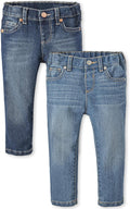 Baby Girls' and Toddler Skinny Jeans - Comfy 2-Pack for All-Day Wear