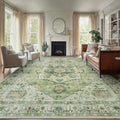 AMADA HOMEFURNISHING 9x12 Area Rug - Washable Low-Profile Comfort