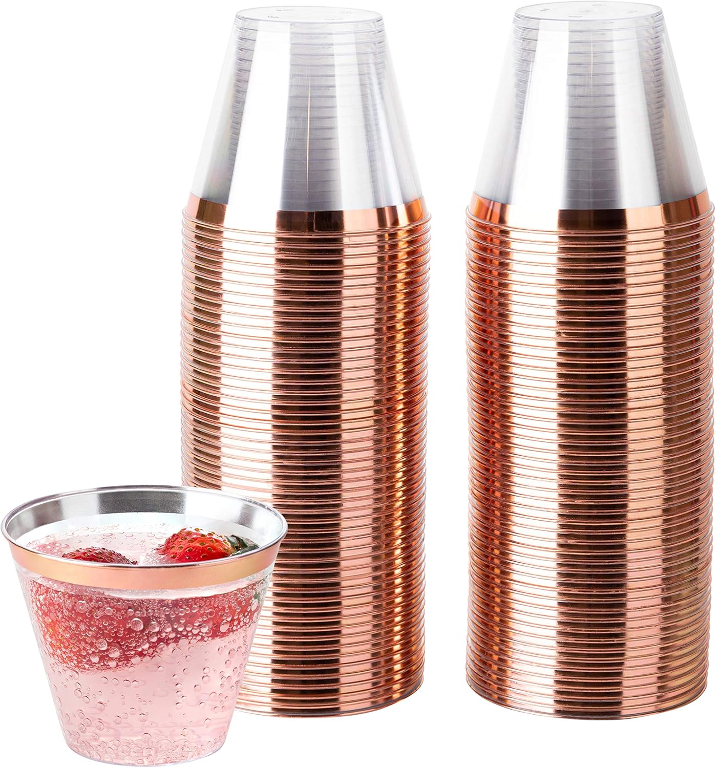 9 oz Disposable Plastic Party Cups for Elegant Gatherings