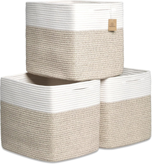 NaturalCozy 13x15x13 Kallax Storage Cubes Bins for Organizing